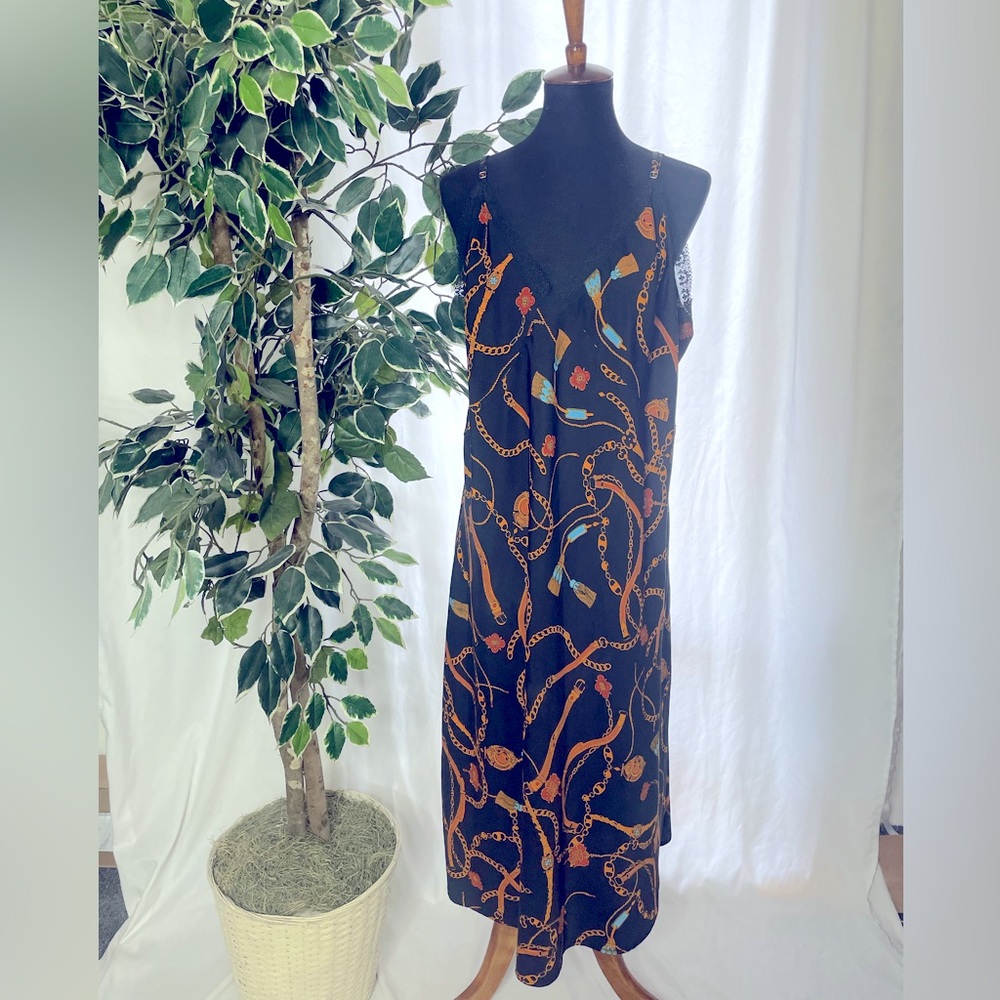 Beautiful chain print dress with lace from South Africa